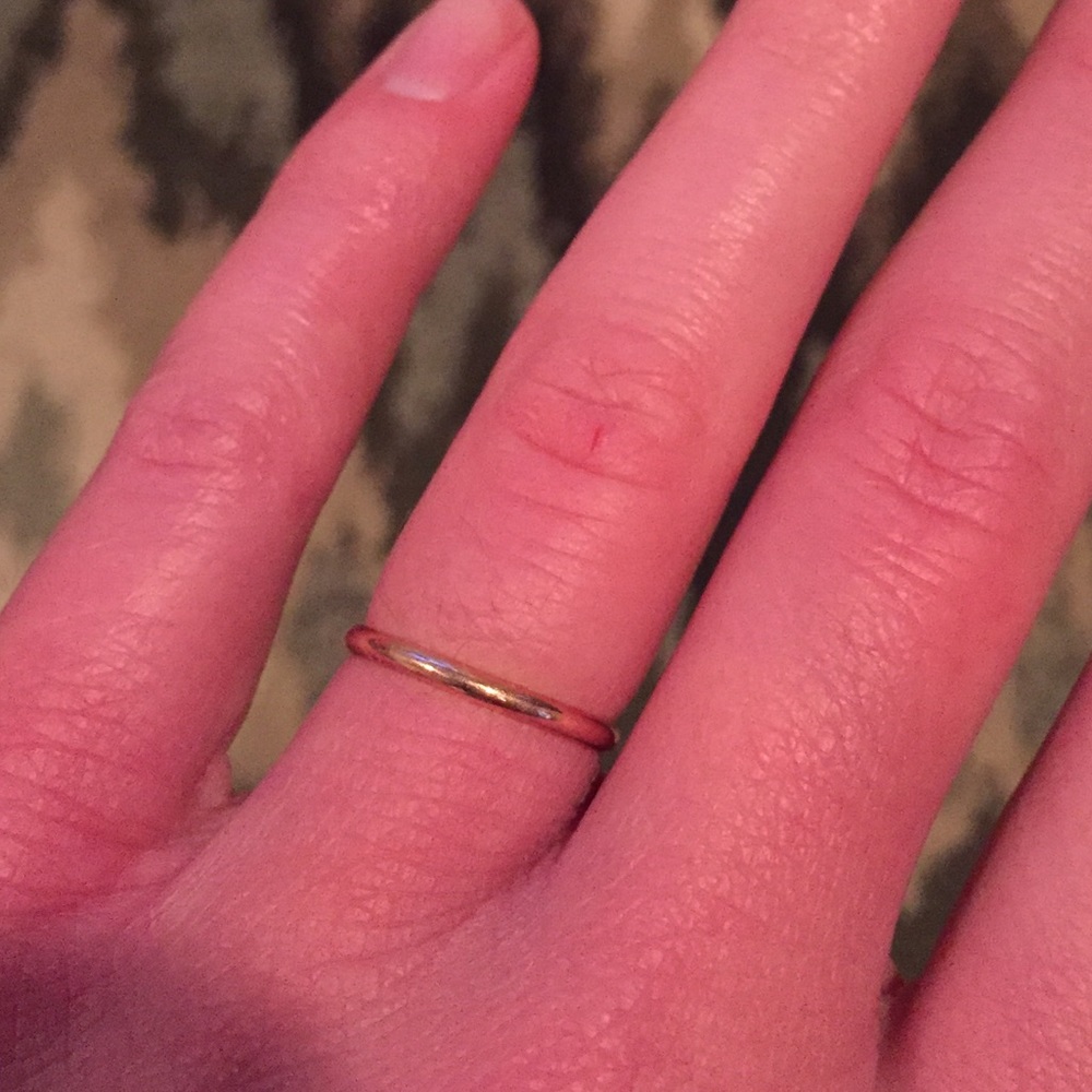 10k rose gold ring